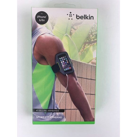 Belkin Sport Fit Armband For iPhone 6 6s With Adjustable Strap New in Box - Picture 1 of 7